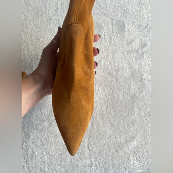 Stuart Weitzman Rapture 75 Suede Bootie in Bridle - Picture 13 of 16